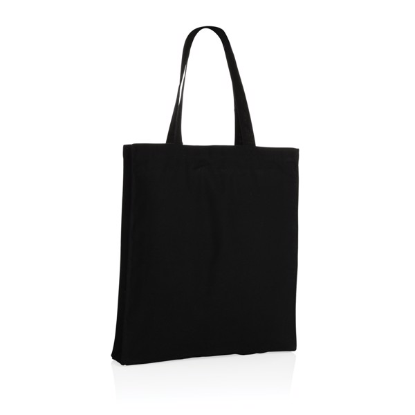 Taška s širokým dnem Impact ze 145g recykl. bavlny AWARE™ - Černá