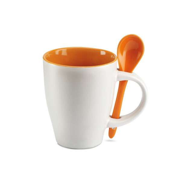Caneca bicolor  colher 250 ml Dual