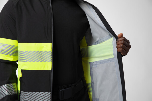 6442 WINDBREAKER Hi VIZ YELLOW/BLACK 3XL