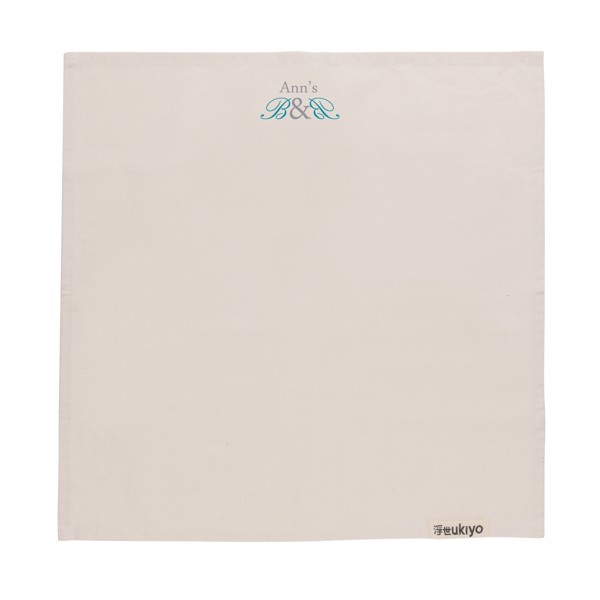 Set de 4 serviettes de table Ukiyo en rcotton 180gr Aware™ - Blanc Cassé