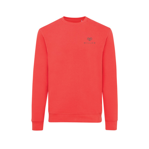 Sweater à col rond en coton recyclé Iqoniq Zion - Luscious Red / L