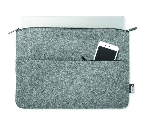 Sac pour ordinateur en RPET Toplo - Gris