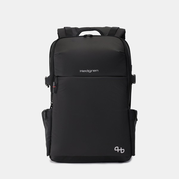 SUBURBANITE | Rucsac de noapte 15.6" + husă de ploaie + RFID - Hedgren - Black