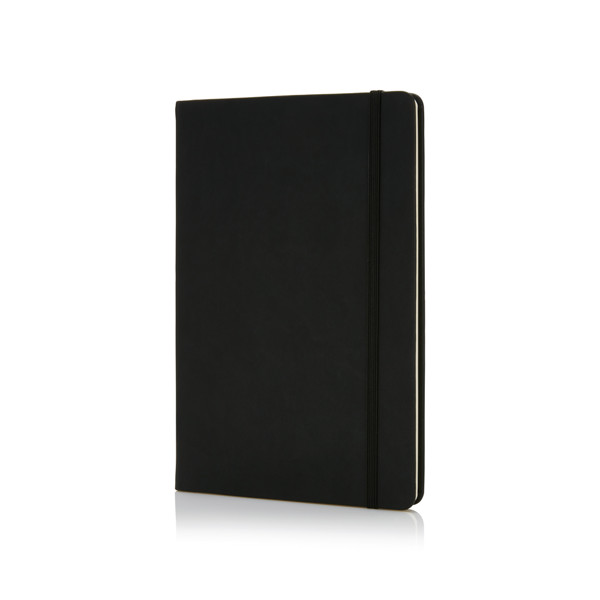 Deluxe hardcover PU A5 notebook - Black