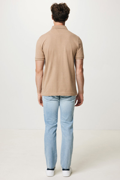 IQONIQ Yosemite recycled cotton pique polo - Heather Brown / 4XL
