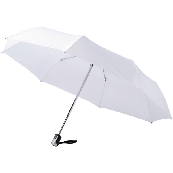 Parapluie 21.5" 3 sections ouverture fermeture automatique Alex - Blanc