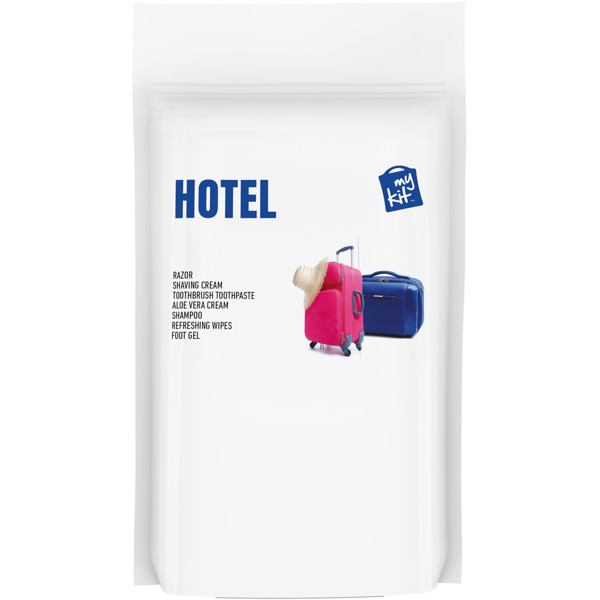 Kit d'hôtel MyKit avec pochette en papier - Blanc