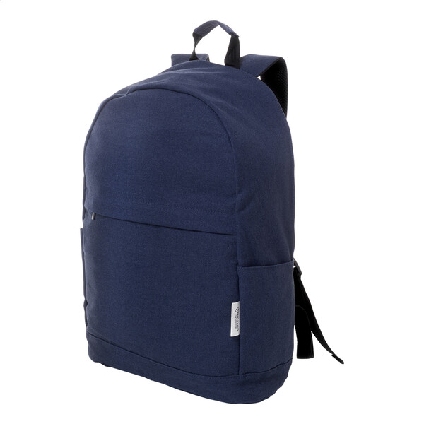 Sac à dos en toile recyclée Rebyss Back - Bleu Foncé
