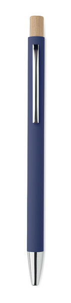 Stylo bille aluminium recyclé Bergamo - Bleu