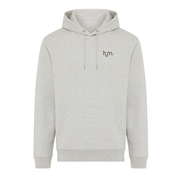 Mikina s kapucí IQONIQ Joshua z recyklované bavlny - Light Heather Grey / 4XL
