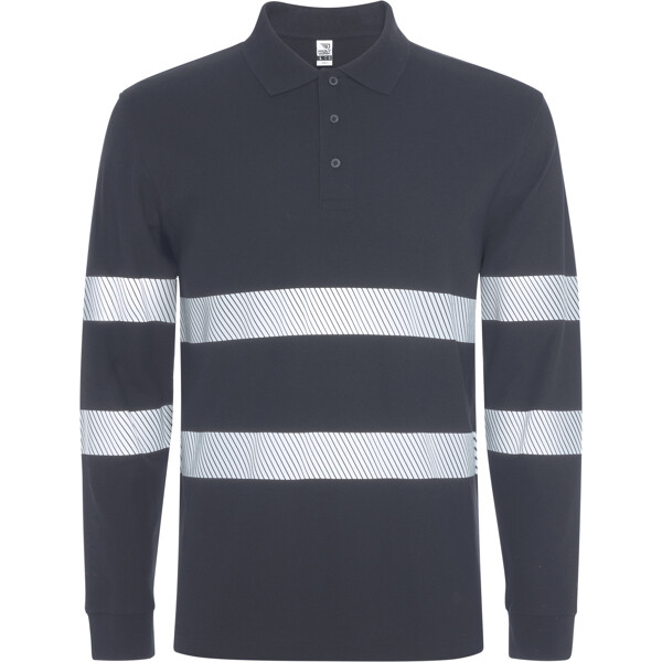 Polo de Manga Comprida com Alta-Visibilidade - Cinzento 