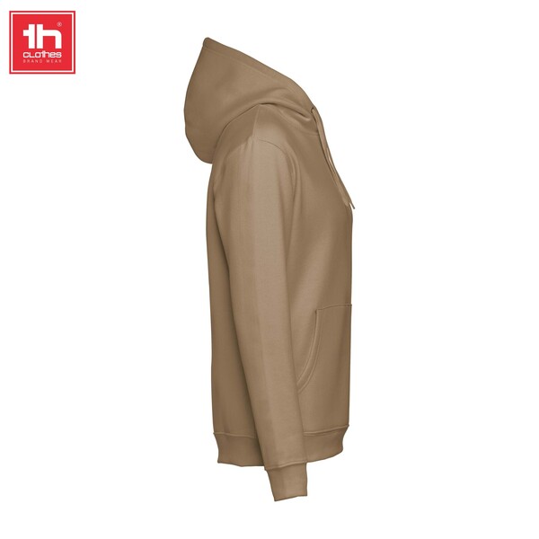 Sweatshirt com capuz - castanho claro