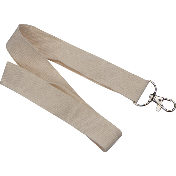 Cotton lanyard KONSTANTIN - Beige