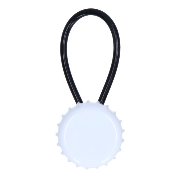 Keyring "Crown Cap" - White