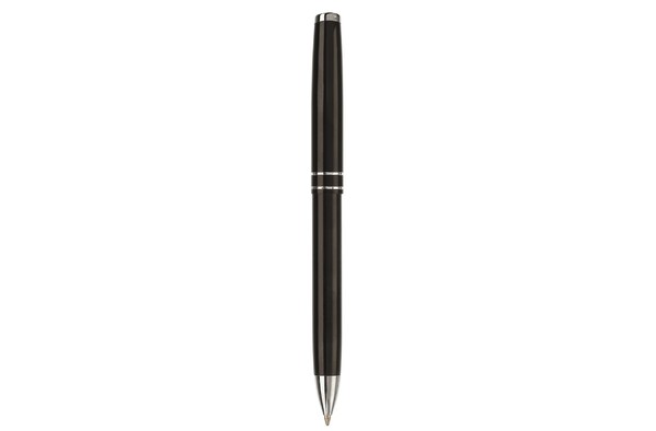 Pen set 2 stripes barrel metal - Black