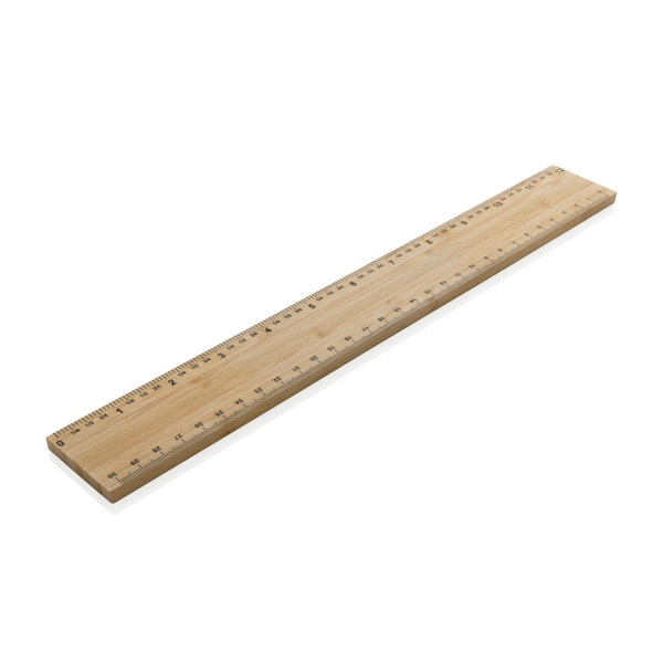 Timberson bamboo ruler 30cm, 6mm thick, double sided