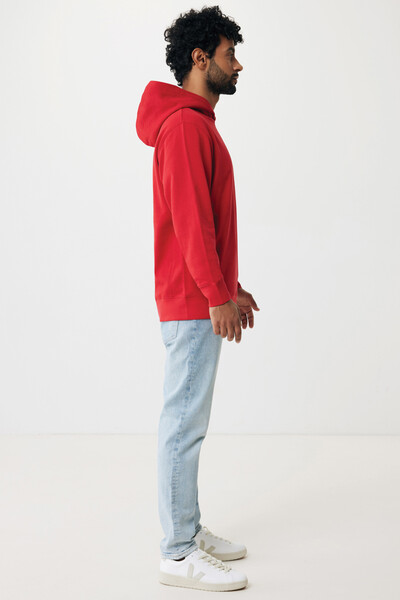Iqoniq Yengo recycled cotton hoodie with sidepockets - Red / S