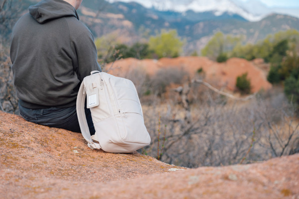 Sac à dos ordinateur 15,6" en rPET AWARE™ Armond - Beige