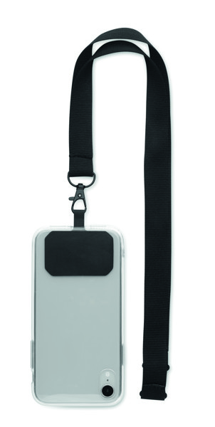 Lanyard porta telefono Ameste - Nero