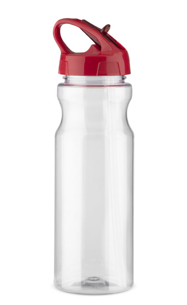 Bidon ze słomką TRANCE 700 ml - Czerwony
