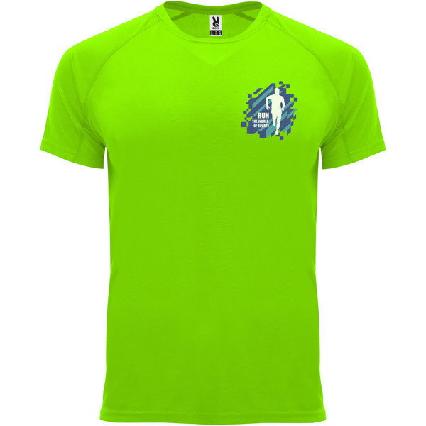 T-shirt Bahrain en maille piquée à manches courtes pour homme - Fluor Green / M