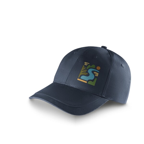 RYAN. Cap made of brushed cotton (65% recycled) - Black