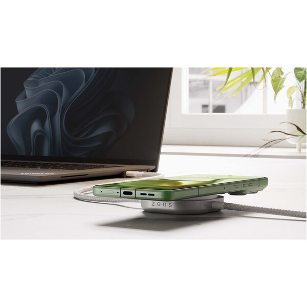 Zens Pro 2 240 W USB C 2 in 1 oplaadkabel - Wit
