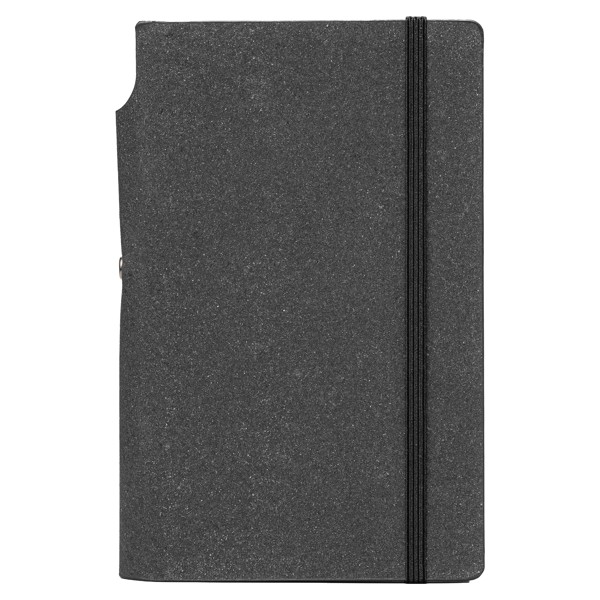 Frey Recycled Whiteboard Notepad Journal - A6 - Black / Silkscreen