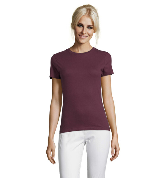 REGENT T-SHIRT SENHORA 150g Regent Women - BurgundyL