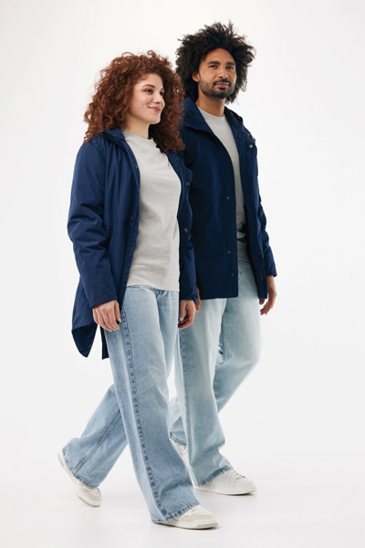 Parka en polyester recyclé IQONIQ Thelon - Bleu Marine / XXL