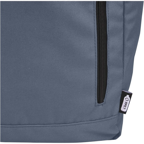 Sac à dos Byron de 18 L en RPET GRS 15,6" avec dessus enroulable - Bleu hale