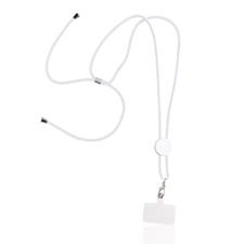 Lanyard porta-telemóvel RPET - Daily - Branca 