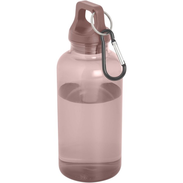 Oregon 400 ml RCS certified recycled plastic water bottle with carabiner - Dusty Pink
