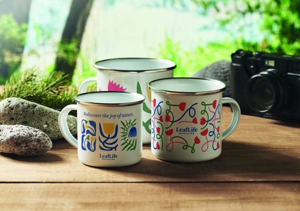 Plateado S enamel mug, 200 ml