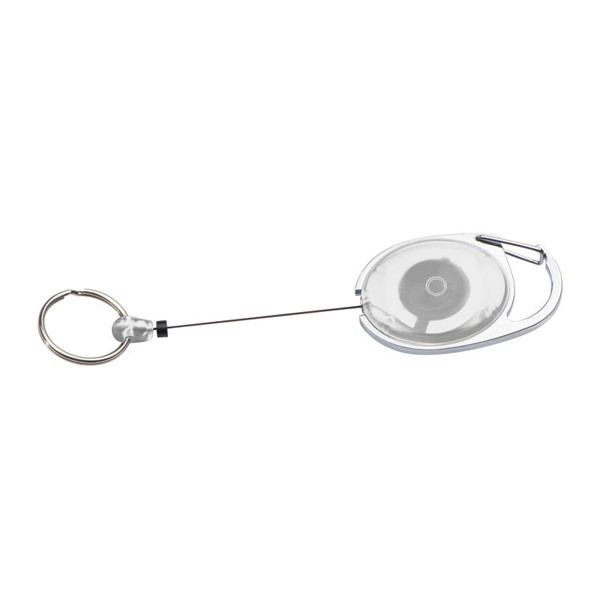 Keyring with Carabiner Employee - White