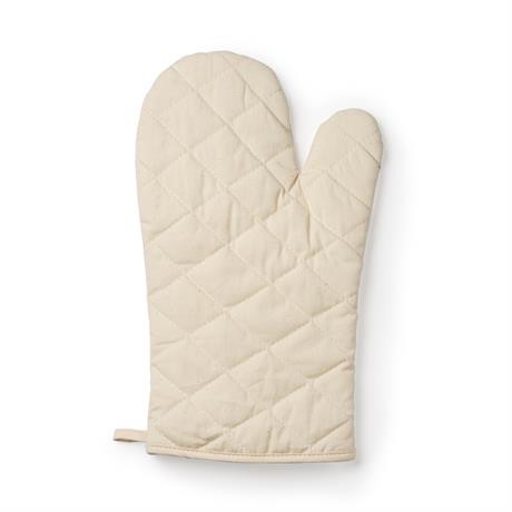 Personalised organic cotton oven mitt with hanging loop