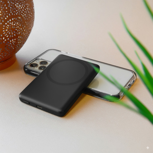 MANTI - BATTERIE DE SECOURS ALUMINIUM  MAGSAFE 20W - NOIR