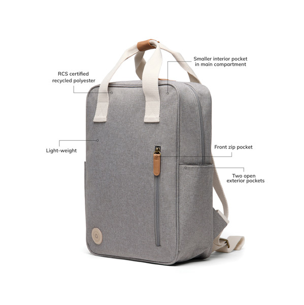 VINGA Sortino RCS backpack - Grey