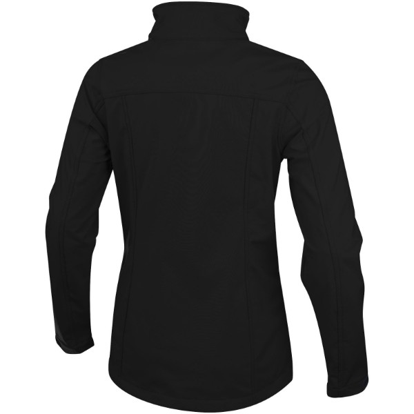 Maxson softshell dame jakke - Ensfarvet Sort / S