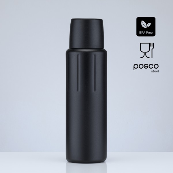 Scandic Vákuová Termoska Z Nehrdzavejúcej Ocele S Medenou Vrstvou, 750 ml - Čierna