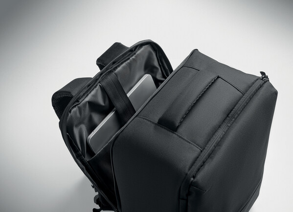 RPET backpack w/vacuum bag 18L Cityflow - Black