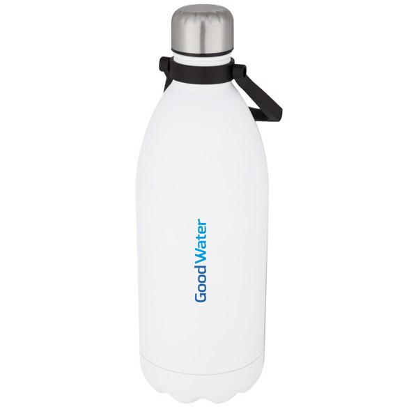 Garrafa de 1,5 L isolada a vácuo de aço inoxidável "Cove" - Branco