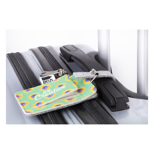 Étiquette de bagage RPET personnalisable CreaFelt Tag