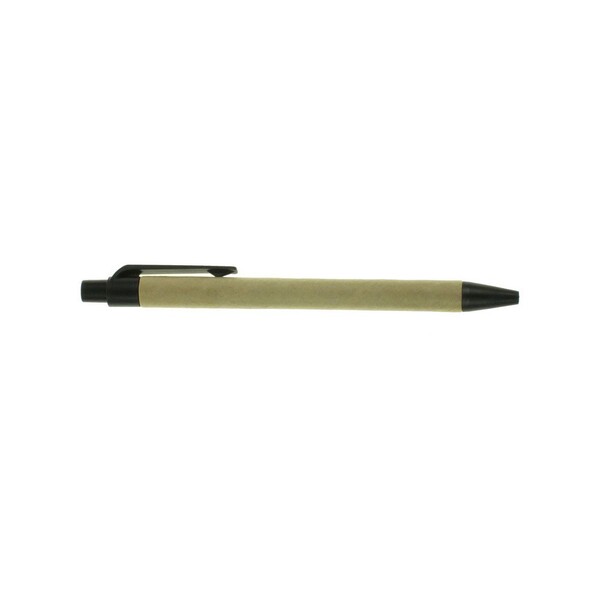 Recycled cardboard ball pen | Nicholas - black