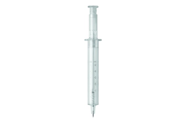 Stylo seringue transparent - Transparent / Blanc
