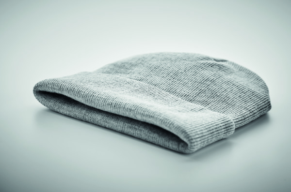 Beanie mit Umschlag RPET Polo Rpet - Weiß / Grau