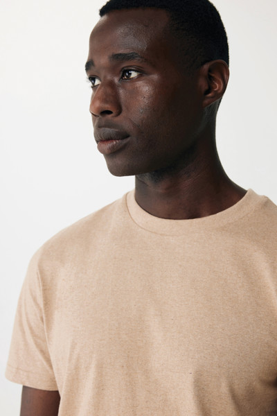T-shirt en coton recyclé non teinté Iqoniq Manuel - Heather Brown / XXL
