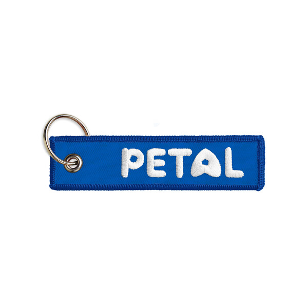 Embroidered key tag - ClearSky Blue