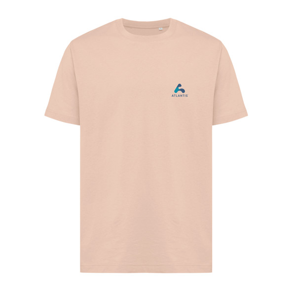 Iqoniq Kakadu relaxed recycled cotton t-shirt - Peach Nectar / S