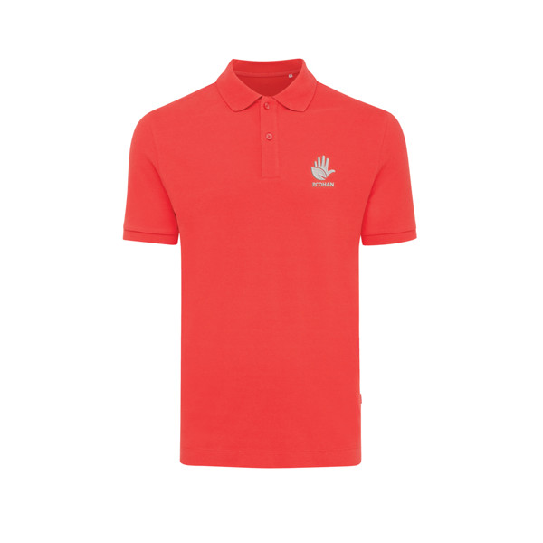 Iqoniq Yosemite recycled cotton pique polo - Luscious Red / L